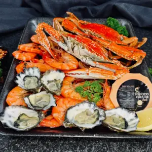 Cooked Blue Swimmer Seafood Platter