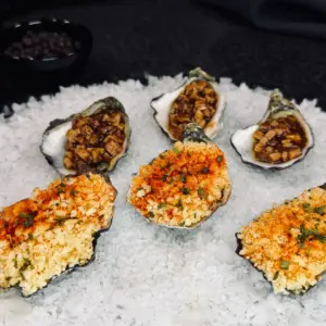Mixed Mornay Kilpatrick Oysters